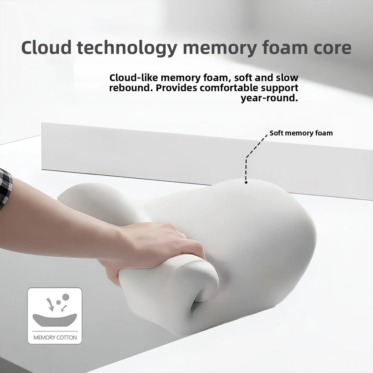 Memory Foam Car Headrest