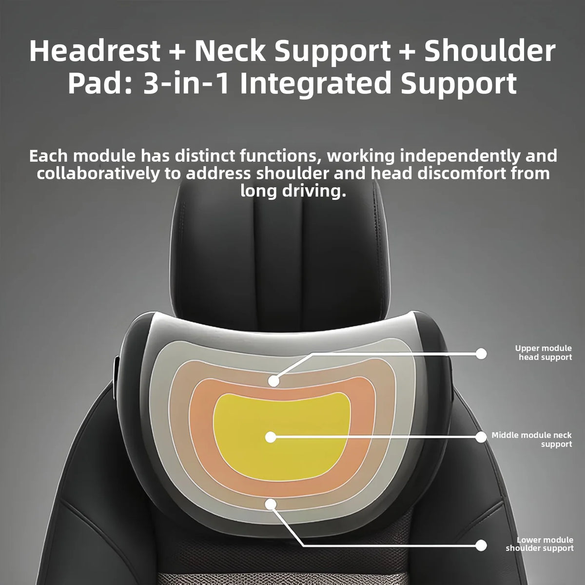 Memory Foam Car Headrest
