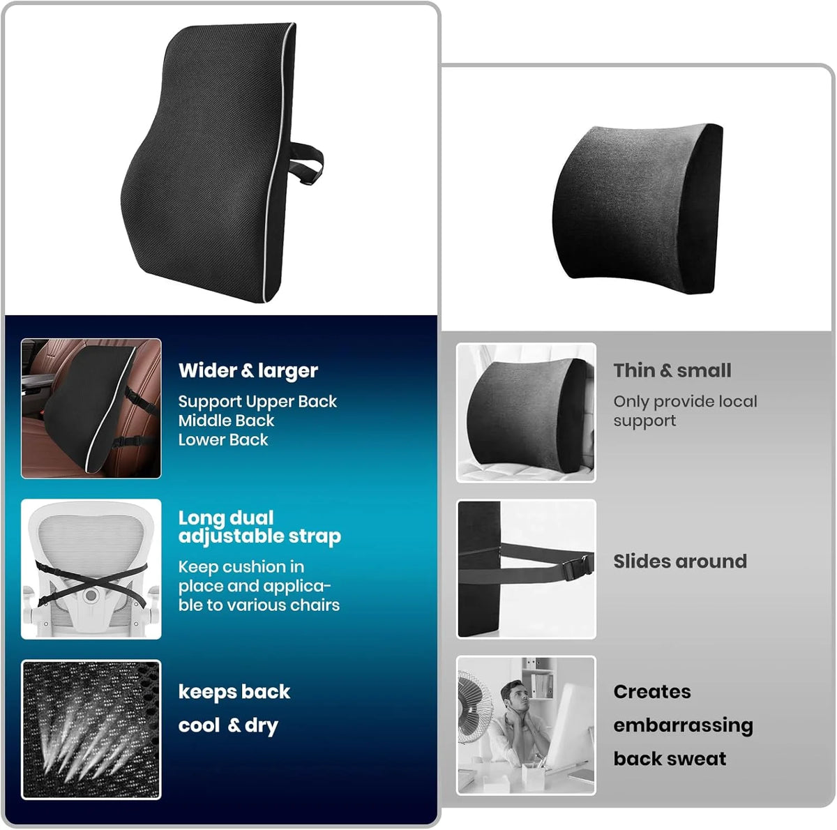 Memory Foam Lumbar Pillow