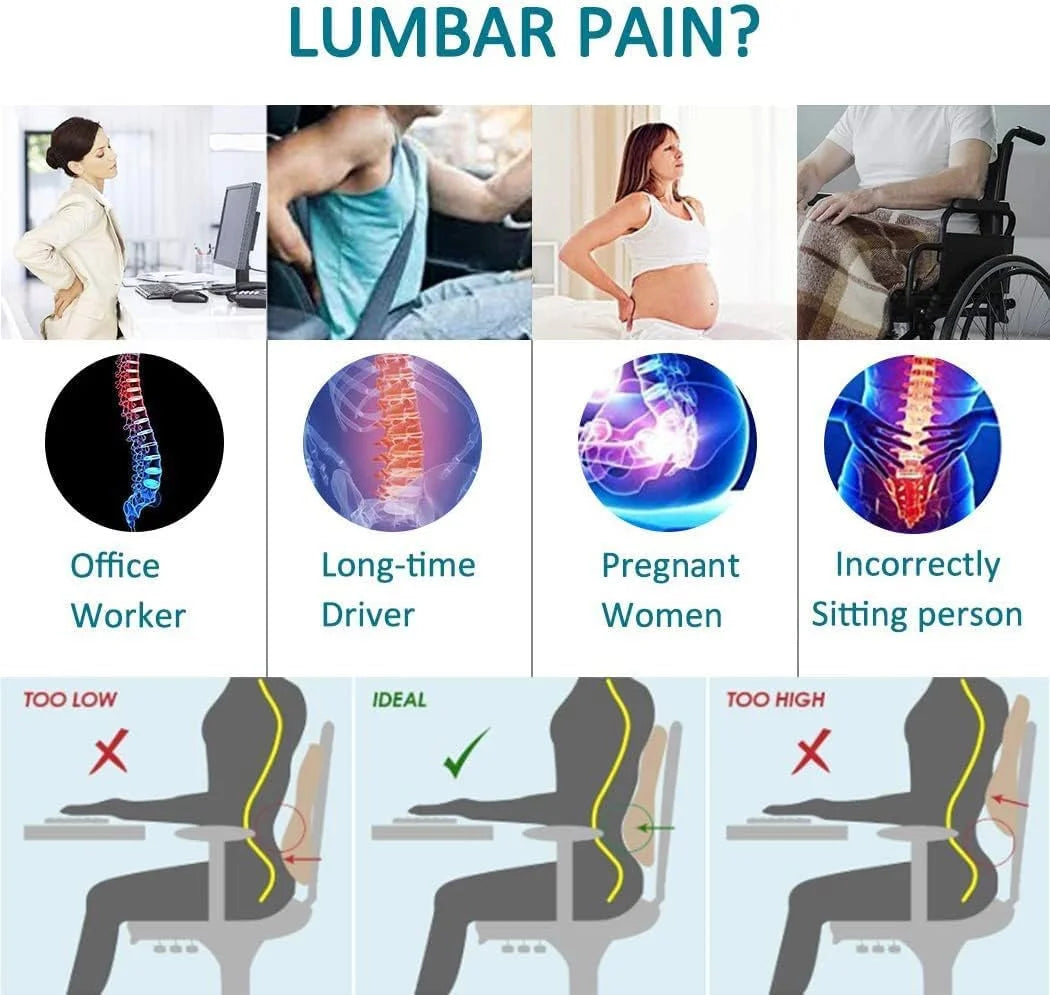 Memory Foam Lumbar Pillow