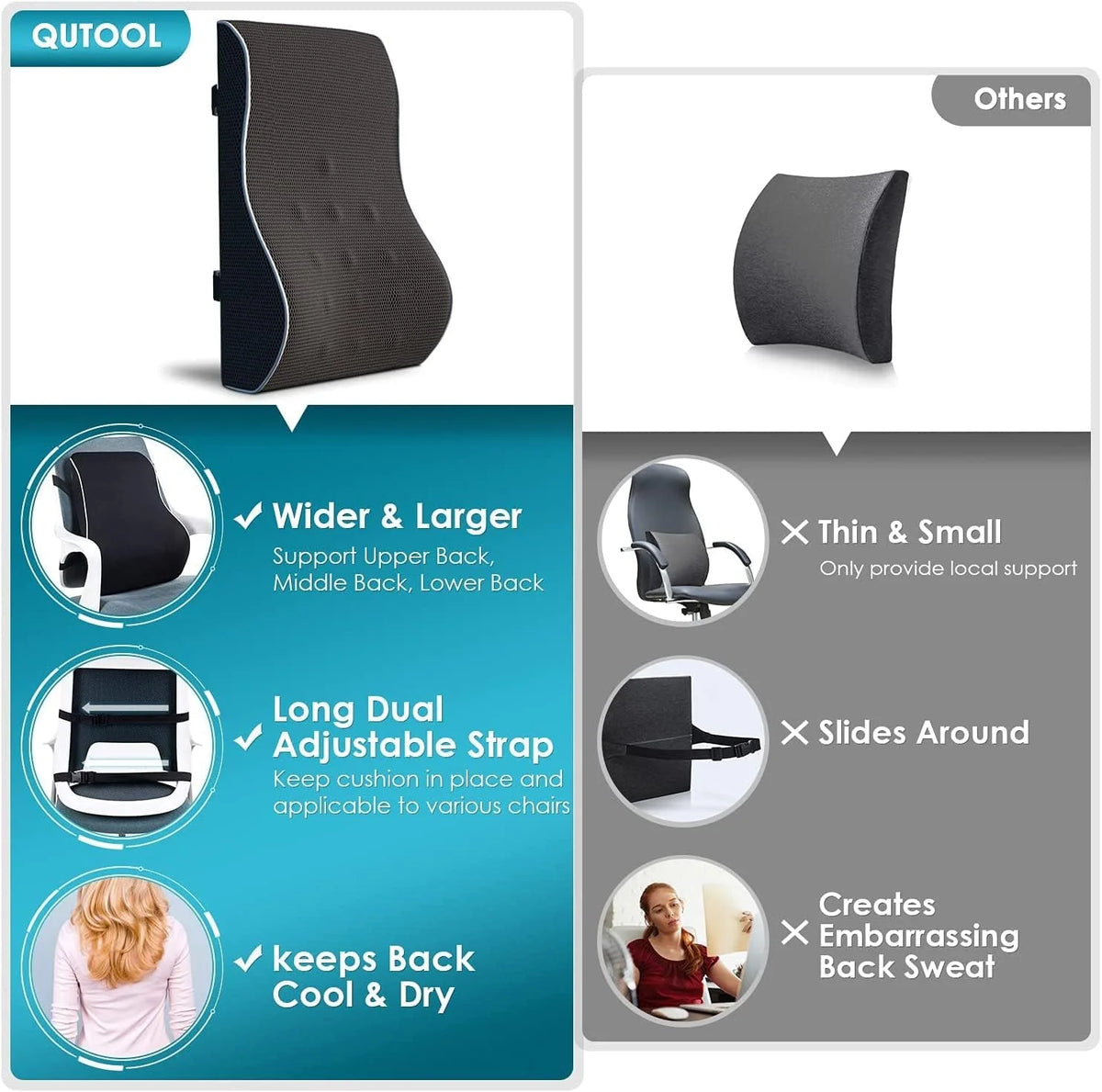 Memory Foam Lumbar Pillow
